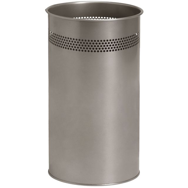 BRASQ - Papierkorb 21 Liter Edelstahl silber