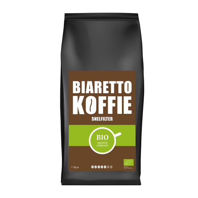 Biaretto - Kaffee-Schnellfiltermahlung normal bio 1000 Gramm