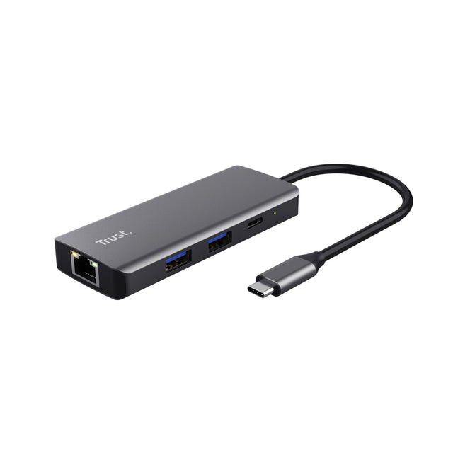 Trust - Adaptateur DALYX 6-en-1 USB-C multiport gris