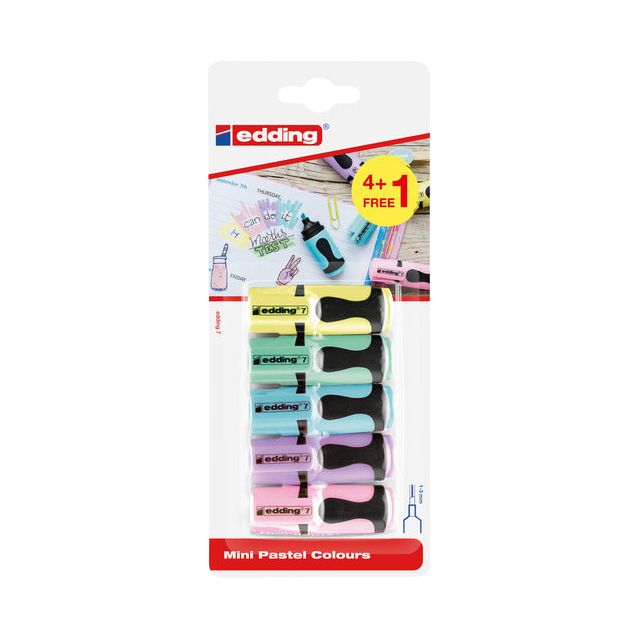 EDDING - Markierungsstift Edding 7 Mini 1-3mm Pastellsorti | 10 Stücke