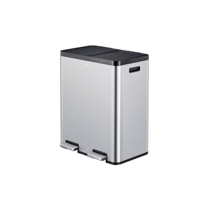 EKO - Essential Recycler Treteimer 2x30 Liter Edelstahl