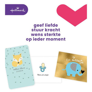 Hallmark - Coffret de recharge pour cartes de vœux naissance du fils 6 cartes