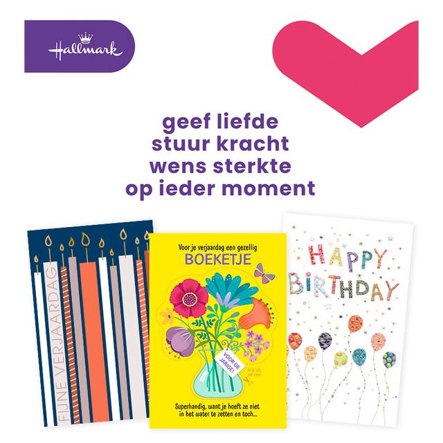Hallmark - Recharge de cartes de vœux anniversaire 12 cartes
