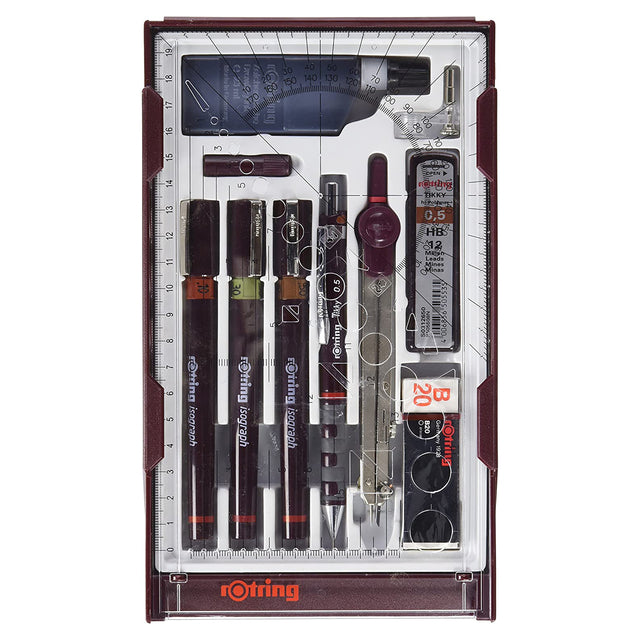 Rotring -  Tekenset isograph master 10-delig