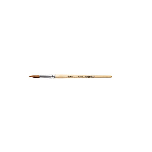 Qrea - Brosse cheveux synthétiques no. 12 largeur 7,1 mm