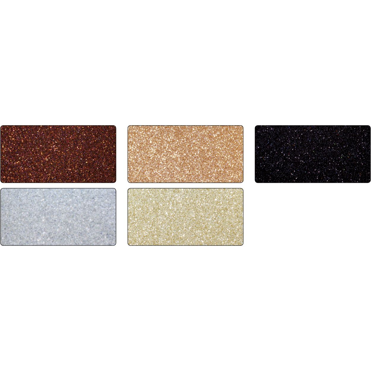 Folia Paper - Glitzerkarton Folia 50x70cm 300gr 5 Blatt klassisch sortiert