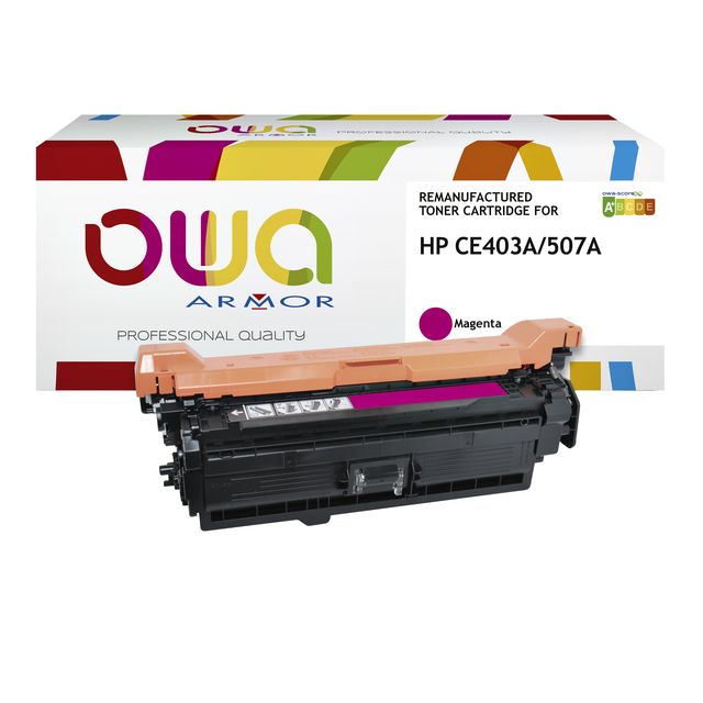 OWA - Cartouche de toner alternative pour CE403A rouge