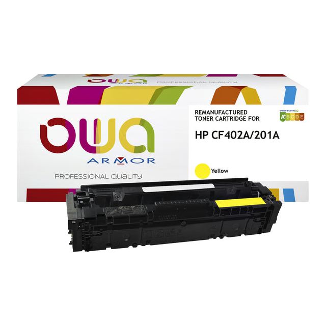 OWA - Tonercartridge OWA HP CF402A Geel