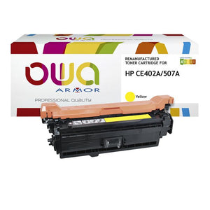 OWA -  Tonercartridge  hp ce402a geel