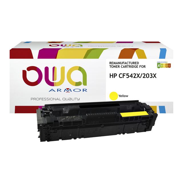 OWA - Tonercartridge owa hp cf542x geel