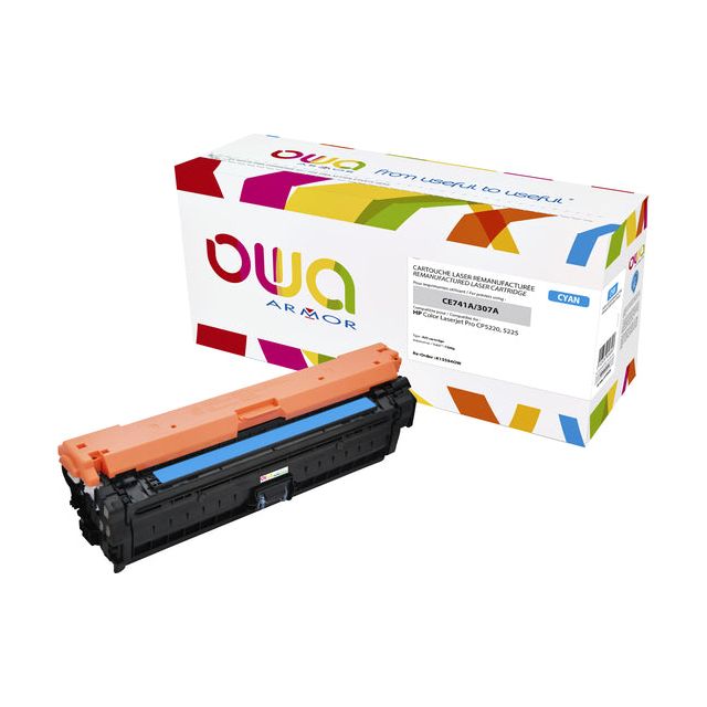 OWA - Tonercartridge OWA HP CE741A Blau