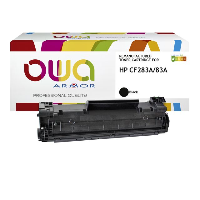 OWA -  Tonercartridge  hp cf283a zwart