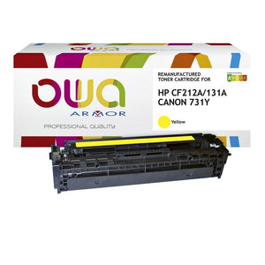 OWA -  Tonercartridge  hp cf212a geel