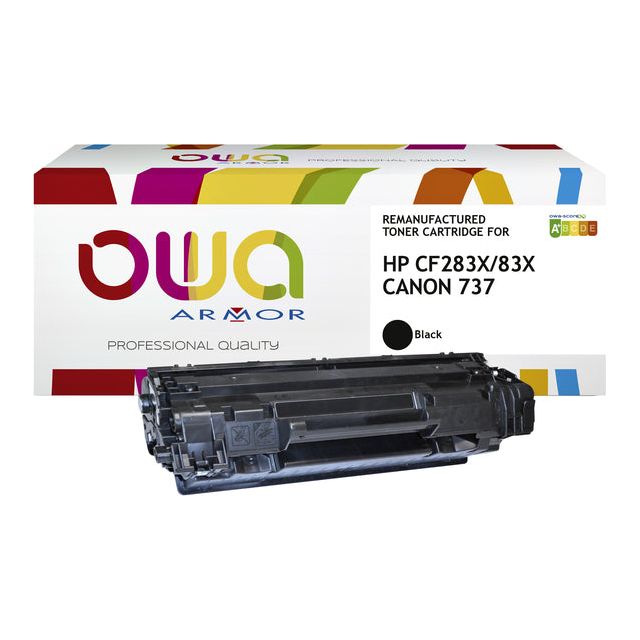 OWA - Tonercartridge OWA HP CF283X Schwarz