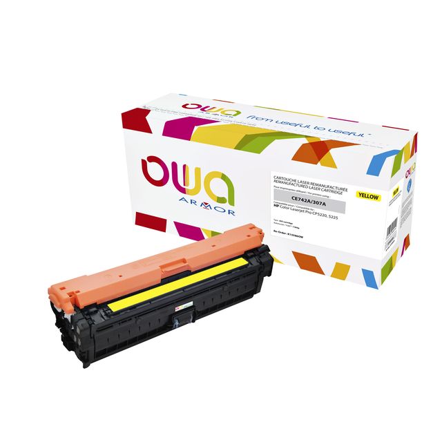 OWA - Alternative à la cartouche de toner pour CE742A jaune