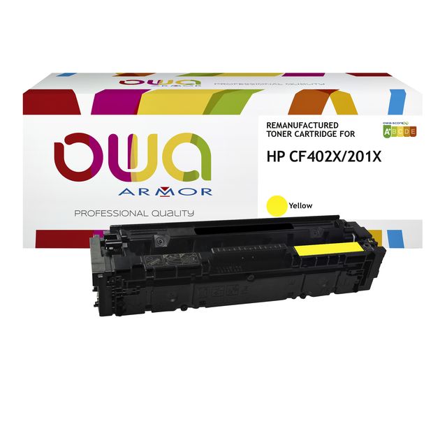 OWA -  Tonercartridge  hp cf402x geel