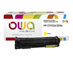 OWA -  Tonercartridge  hp cf532a geel