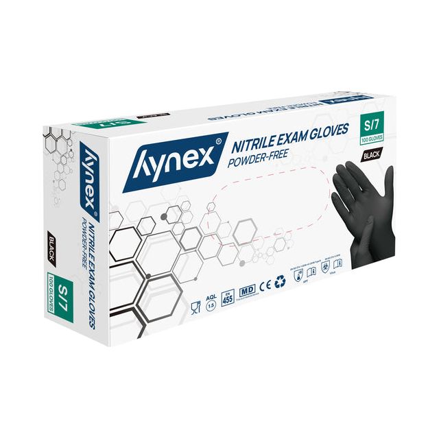 Hynex - Handschoen hynex s nitril 100st zwart