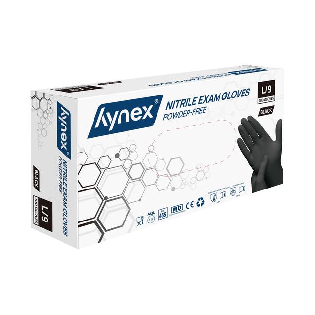 Hynex - Handschoen hynex l nitril 100st zwart