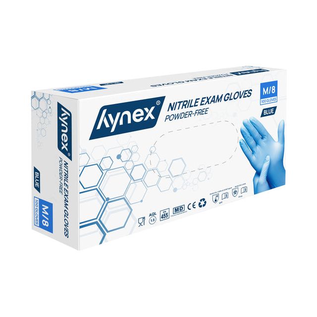 Hynex - Handschoen hynex m nitril 100st blauw | 10 stuks