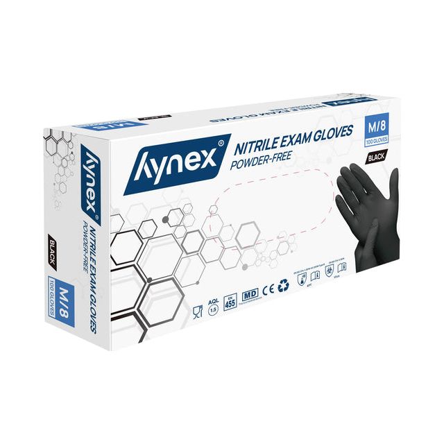 Hynex - Handschoen hynex m nitril 100st zwart