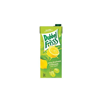 DubbelFrisss - Boisson aux fruits raisin blanc citron pack 1500ml