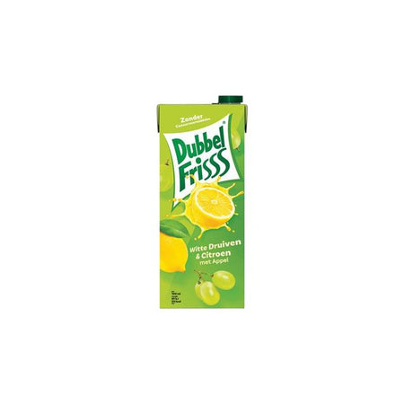 DubbelFrisss - Boisson aux fruits raisin blanc citron pack 1500ml