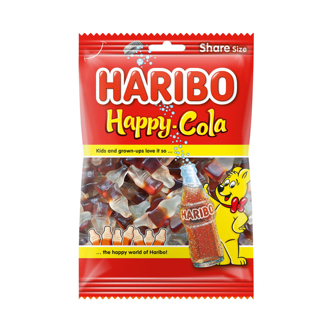 Haribo - Bonbons Happy Cola sachet 250gr | 10 pièces