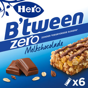 Hero - Snack B'tween chocolat au lait zéro 6pack barre 20gr | 10 pièces