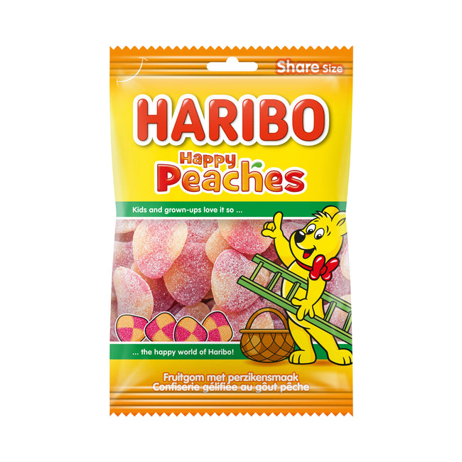 Haribo - Bonbon Pêche Sachet 250gr | 10 pièces