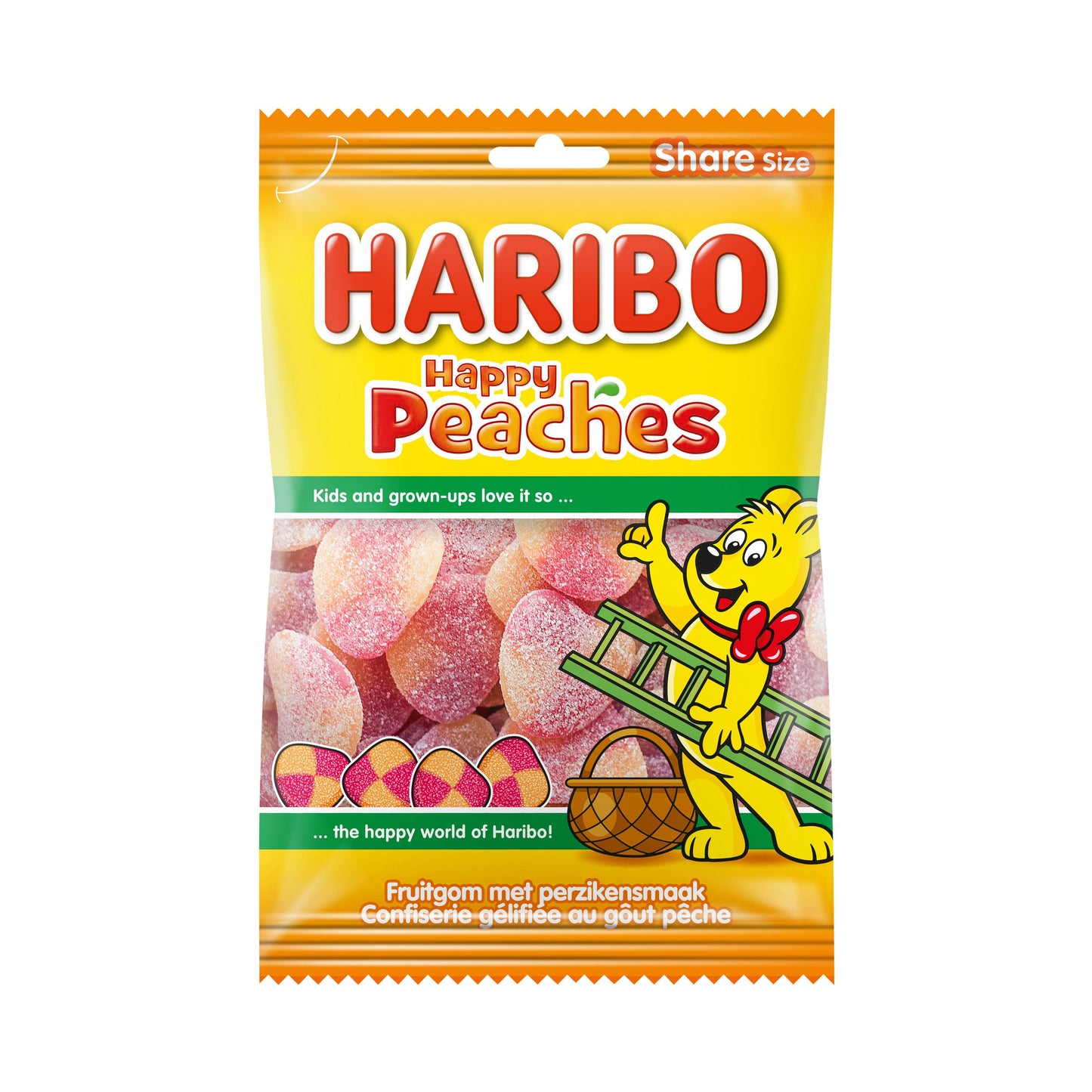 Haribo -  Snoep  perziken zak 250gr | 10 stuks