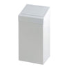 Vepa Bins - Poubelle avec couvercle à pression 50 litres métal blanc