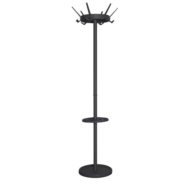 Vepa Bins -  Kapstok crown 18 haken staand zwart