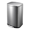 Eko - Poubelle à pédale en acier inoxydable de 50 litres