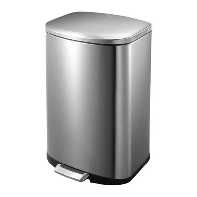 Eko - Poubelle à pédale en acier inoxydable de 50 litres
