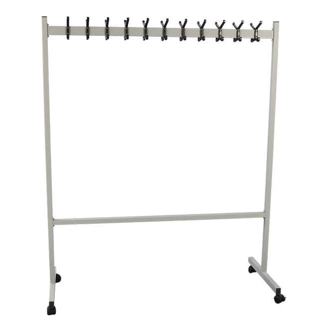 Vepa Bins - Porte-penderie mobile 22 crochets argent