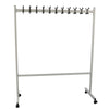 Vepa Bins - Porte-penderie mobile 22 crochets argent