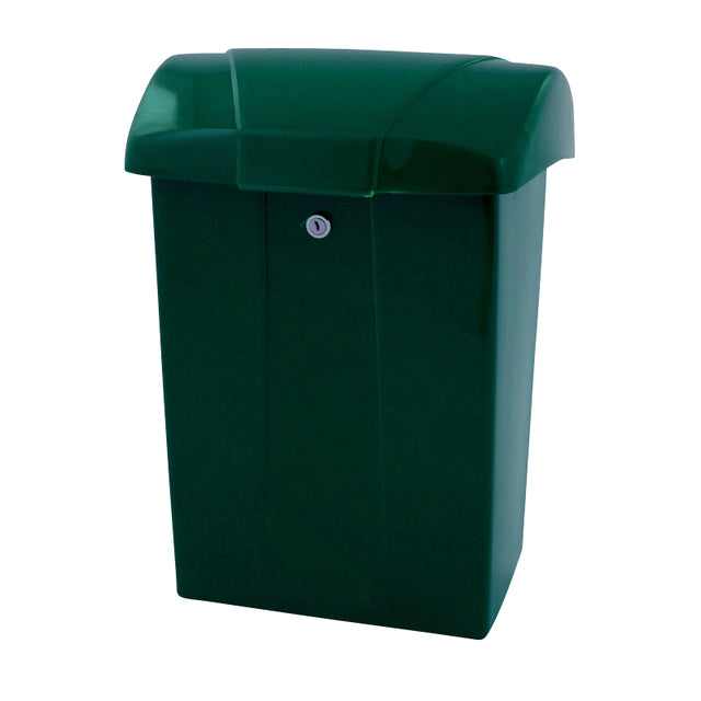 Vepa Bins - Brievenbus met klep kunststof groen