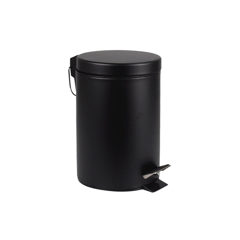 BRASQ - Poubelle à pédale 3 litres noir