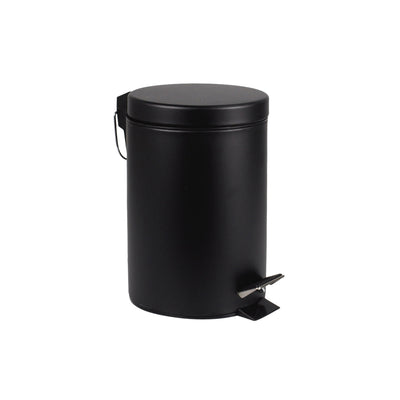 BRASQ - Poubelle à pédale 3 litres noir | 6 pièces