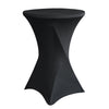 Brasq - Jupe de table pour mange debout 80cm noir