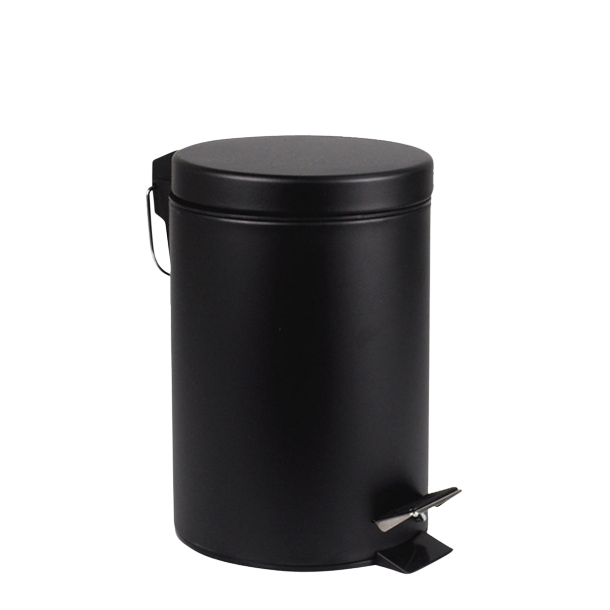 BRASQ - Treteimer 12 Liter schwarz | 4 Stück