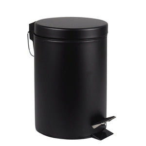BRASQ - Poubelle à pédale 20 litres noir | 2 pièces