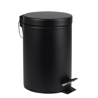BRASQ - Poubelle à pédale 20 litres noir | 2 pièces
