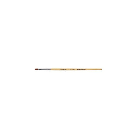 Qrea - Brosse cheveux synthétiques no. 4 largeur 4,9 mm