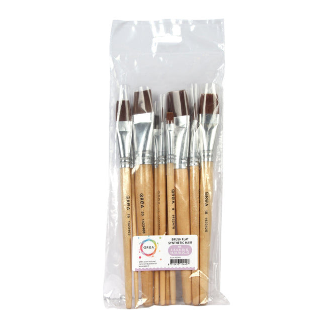 Qrea -  Kwast synthetisch set à 11 breedtes