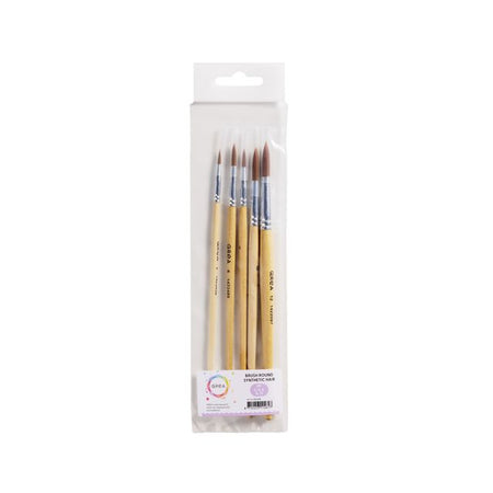 Qrea - Ensemble de brosses à cheveux synthétiques de 5 largeurs