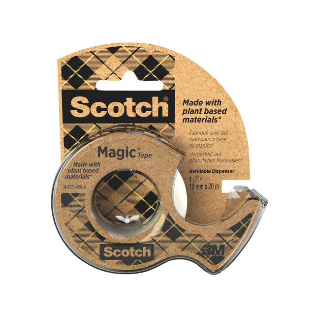 Scotch -  Plakband magic 919 19mmx20m + afroller | 12 stuks