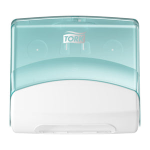 Tork - Distributeur de chiffons de nettoyage W4 Performance plié turquoise 654000