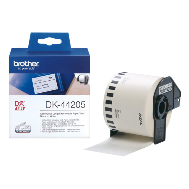 Brother - Etiquette DK-44205 continue 62mm 1 rouleau de 30m blanc | 3 pièces